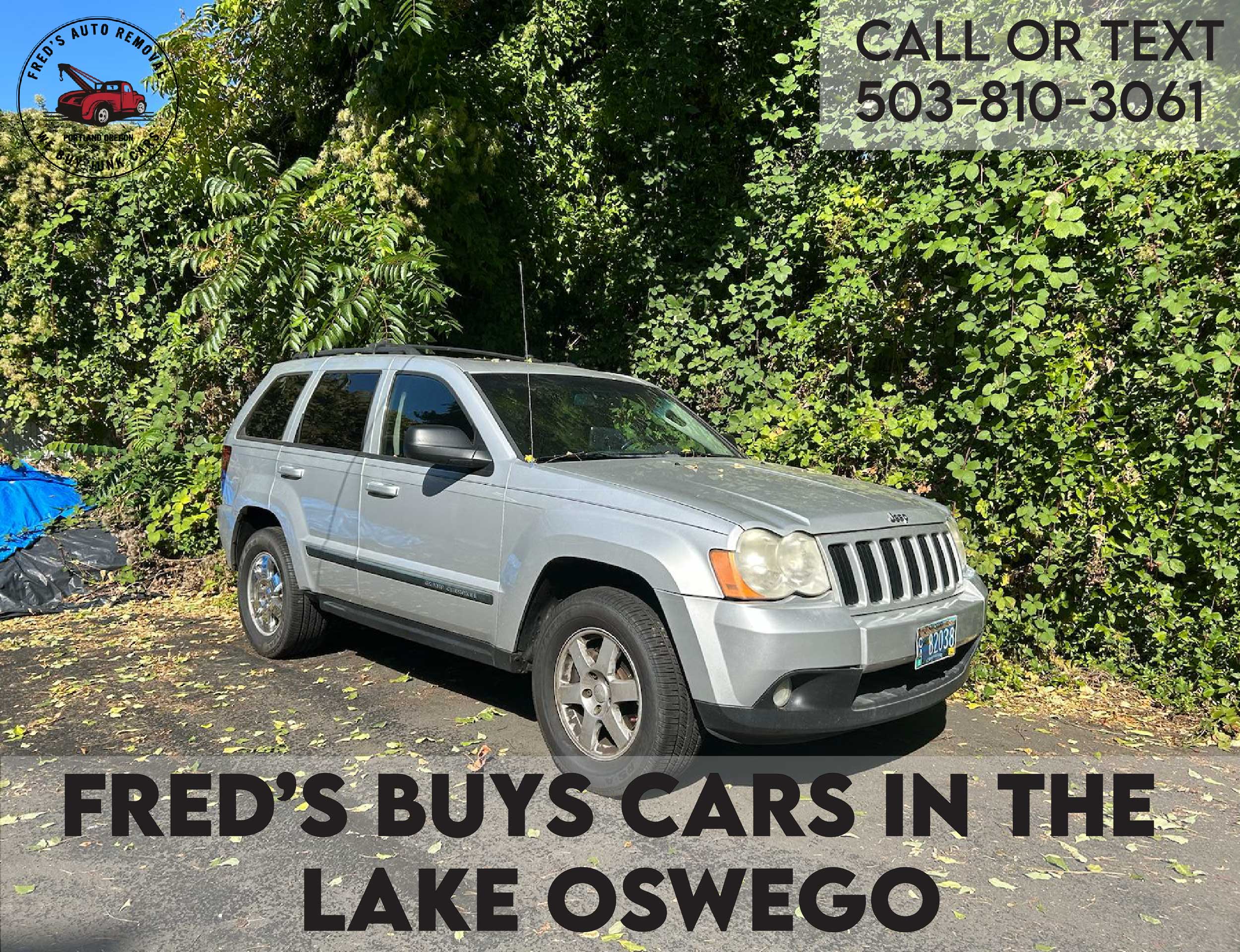 Fred’s Auto Removal pays cash for junk cars in Lake Oswego OR
