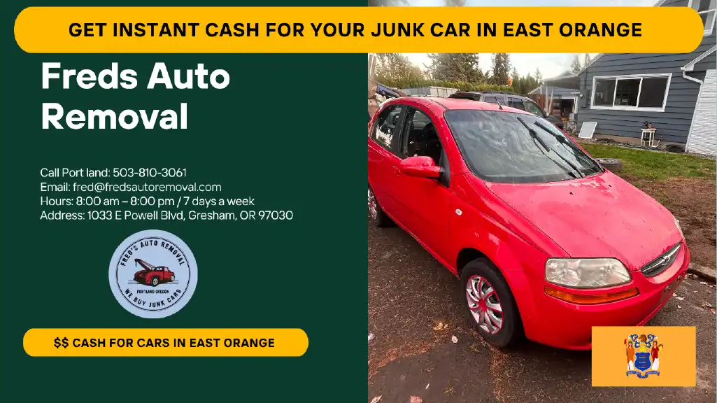 cash for cars East Orange sell my junk car