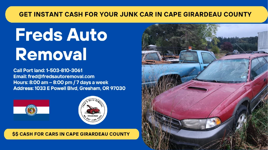 cash for junk car Cape Girardeau County sell my car