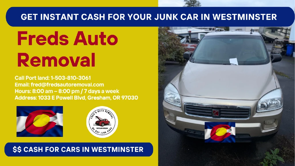 cash for junk cars Westminster sell my car