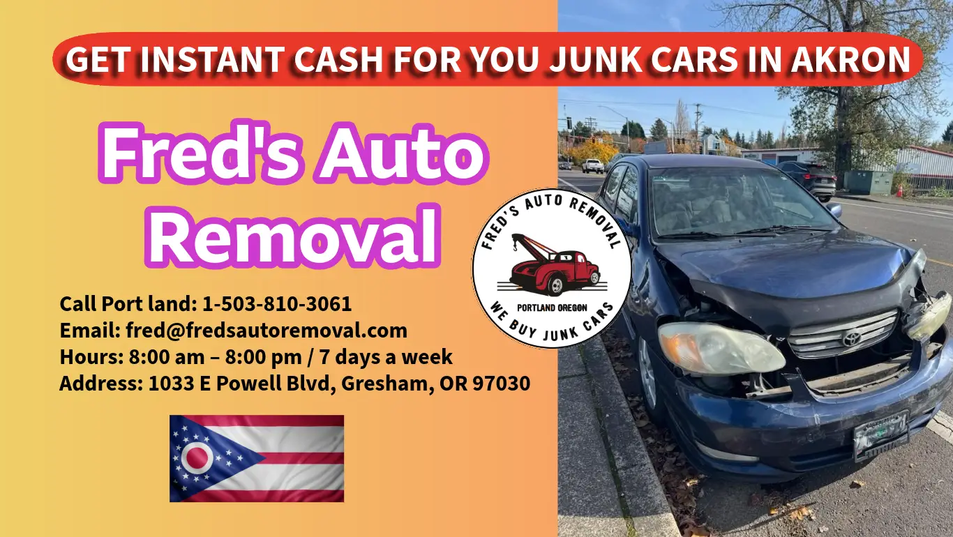 Cash for junk Cars Akron Sell my car