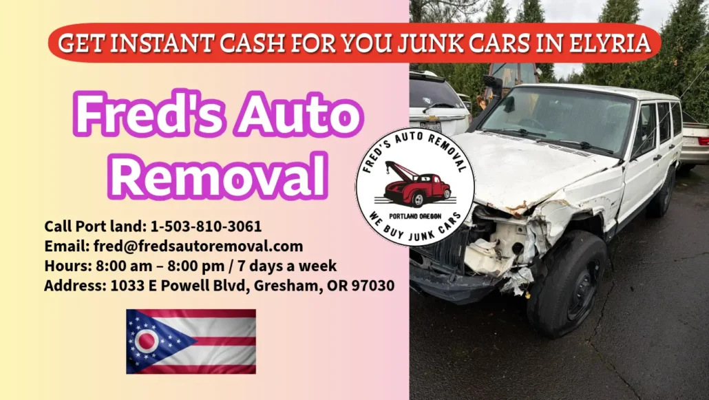Cash for junk Cars Elyria sell my car