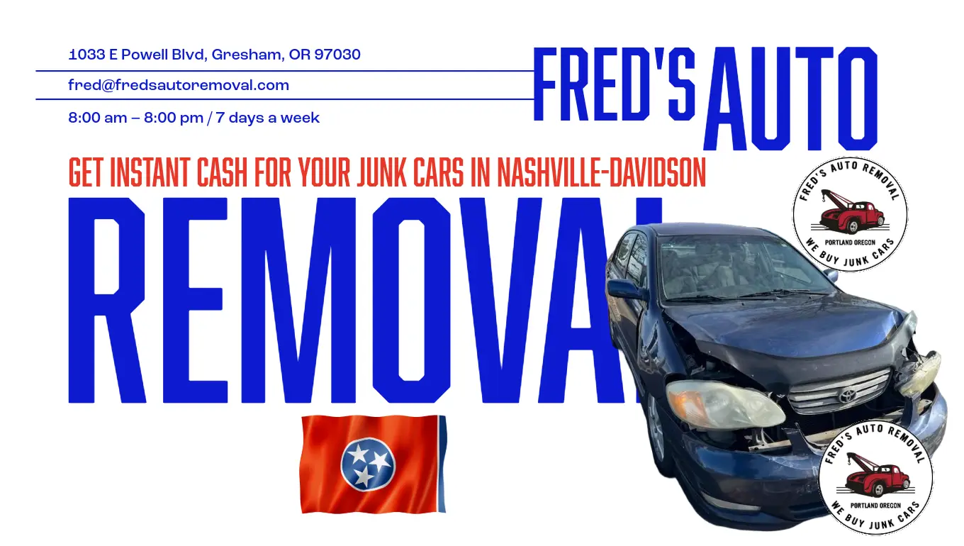 cash for junk cars Nashville-Davidson sell my car