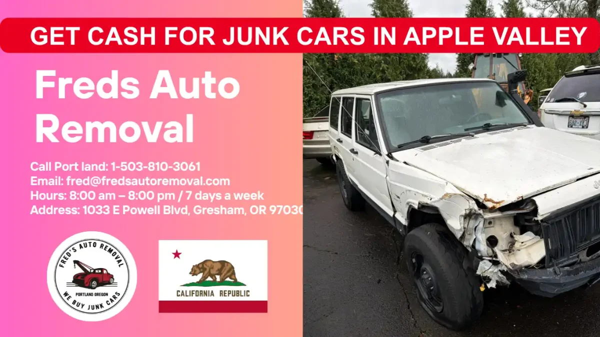 cash for junk cars in Apple Valley sell my car