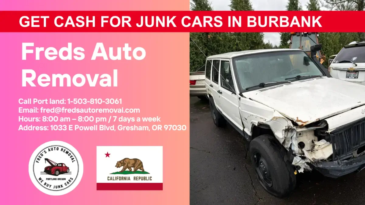 cash for junk cars in Burbank sell my car