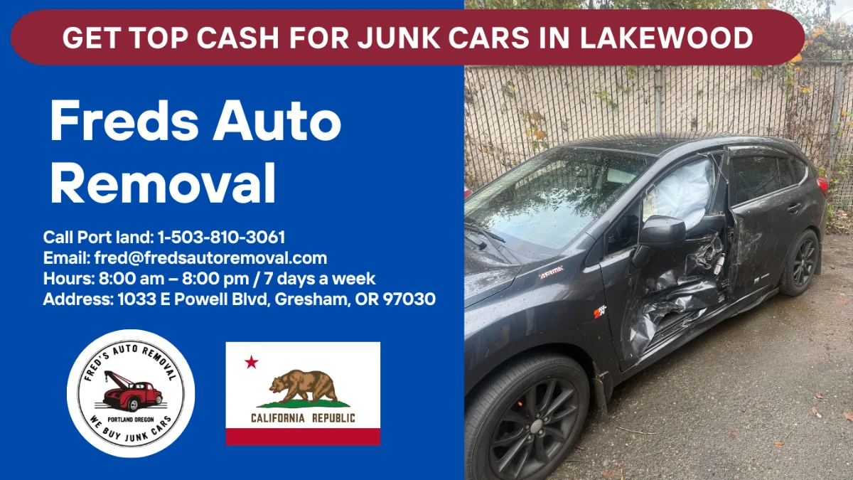Cash for junk cars Lakewood