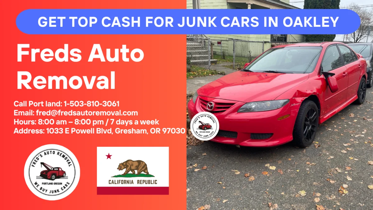 Cash for junk cars Oakley