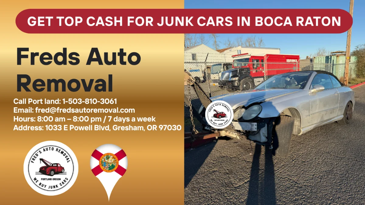 Cash for junk cars in Boca Raton