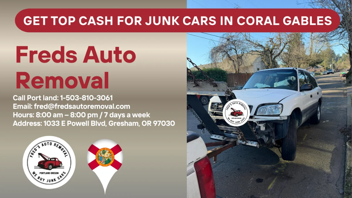 Cash for junk cars in Coral Gables