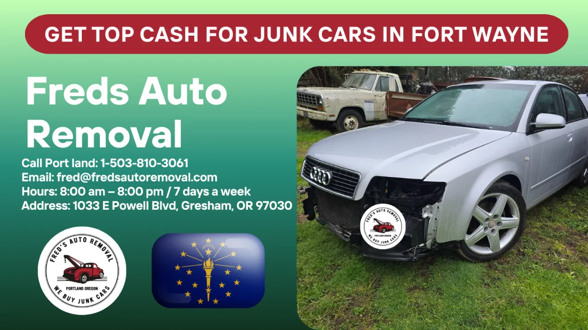 Cash for junk cars in Fort Wayne