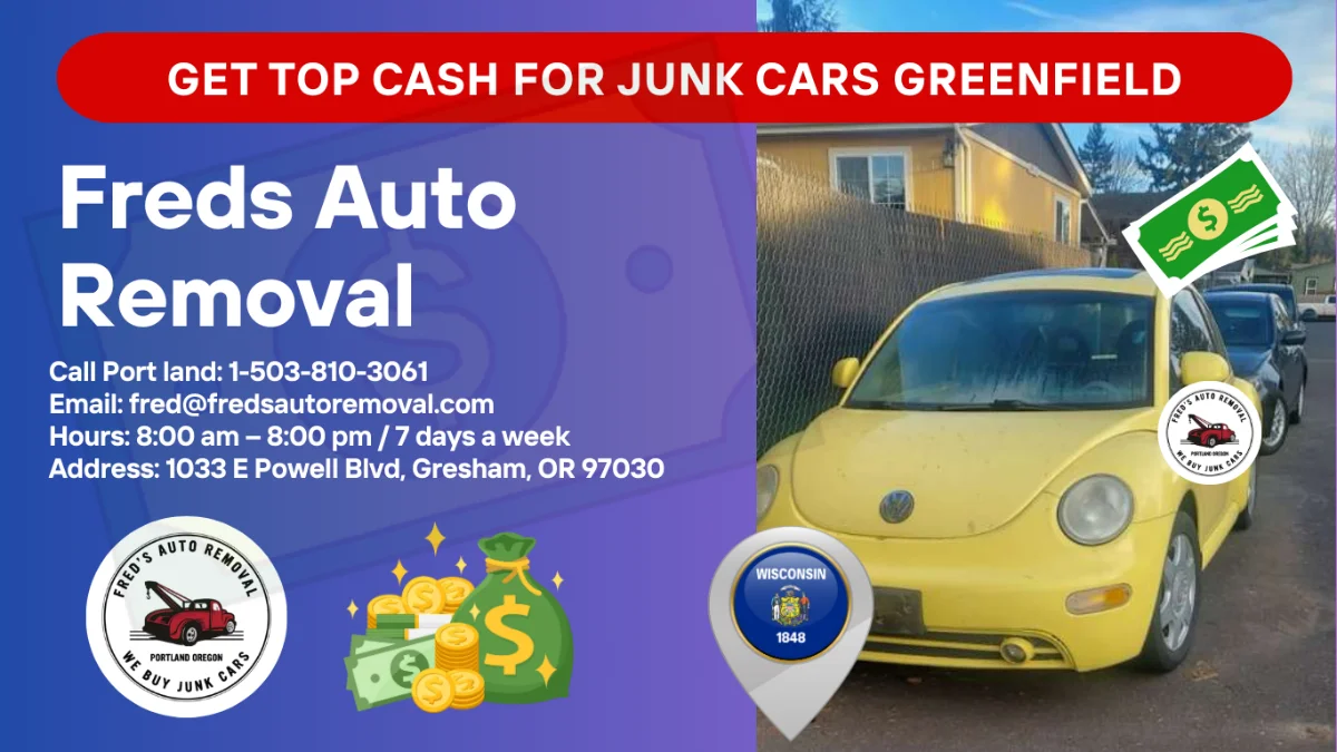 Cash for junk cars in Greenfield