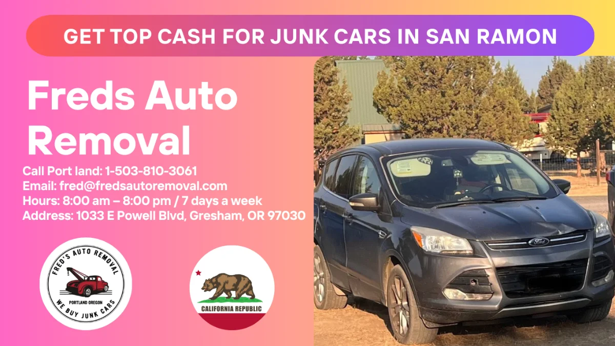 Cash for junk cars in San Ramon
