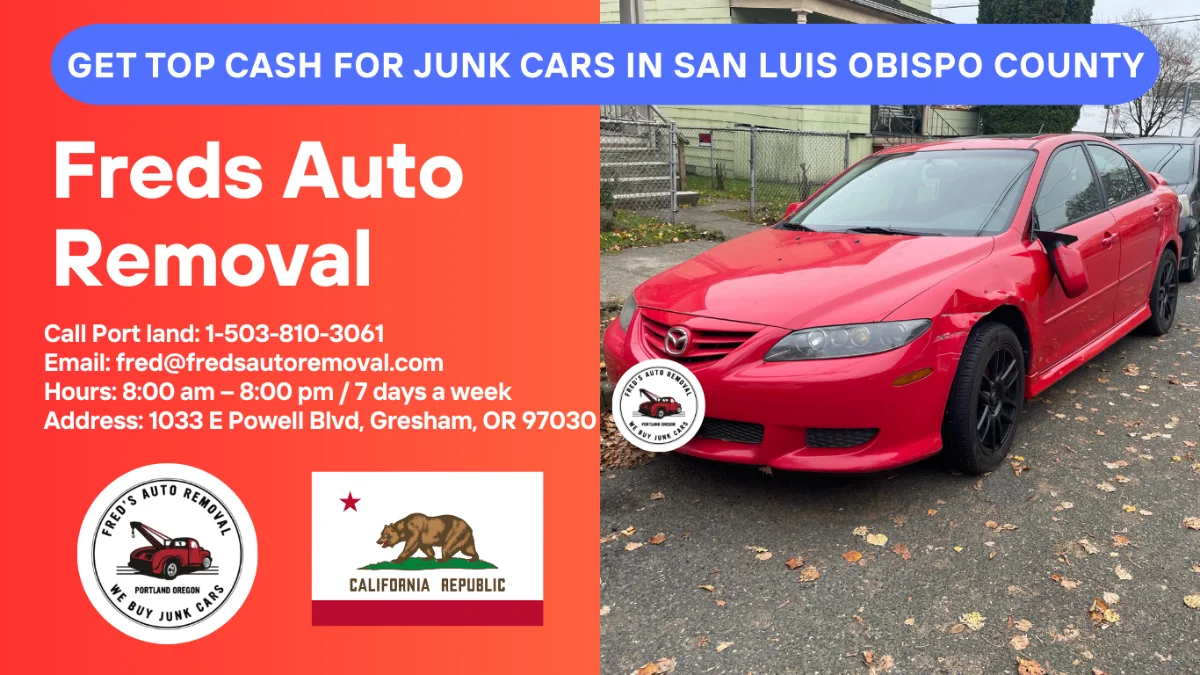 cash for junk cars San Luis Obispo county
