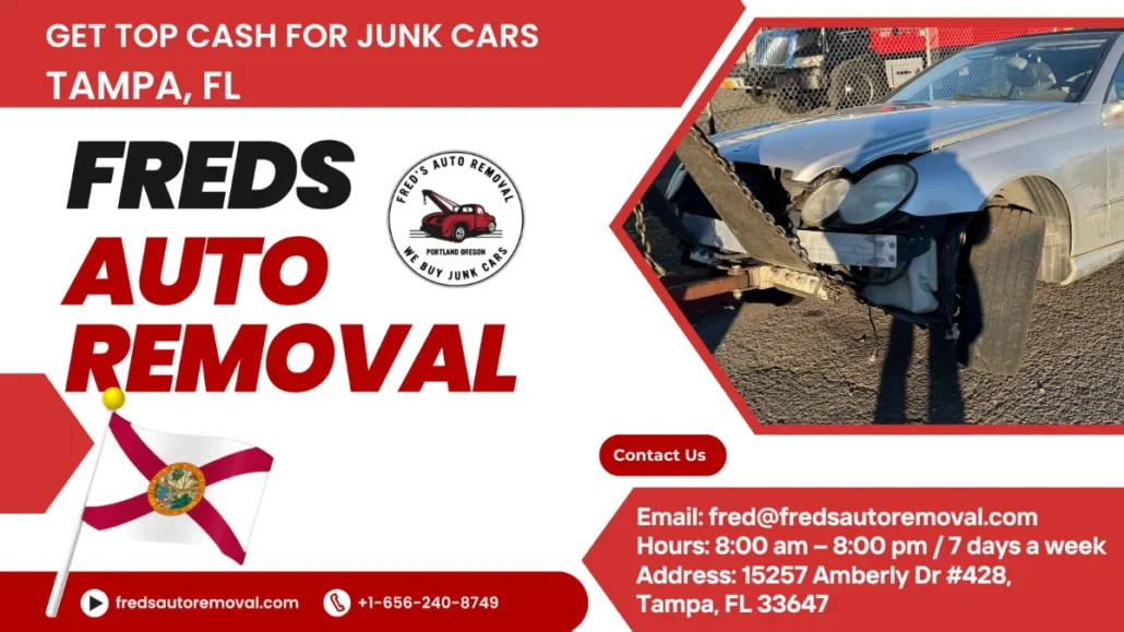 We buy junk cars Tampa FL – free towing and top cash offers available